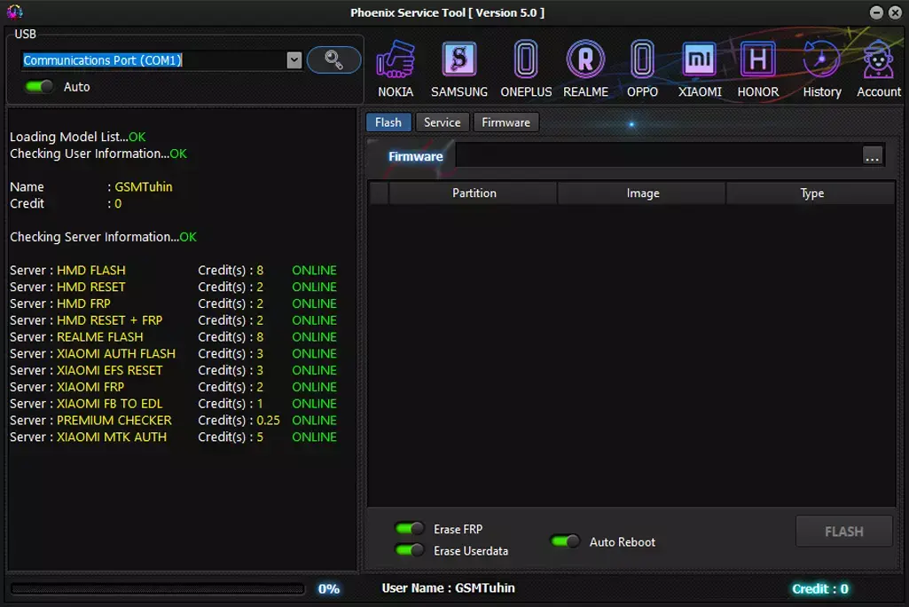 Phoenix Service Tool [ NOKIA , XIAOMI , SAMSUNG , OPPO , REALME , ONEPLUS , HUAWEI ] (FLASH - FRP - FACTORY RESET)